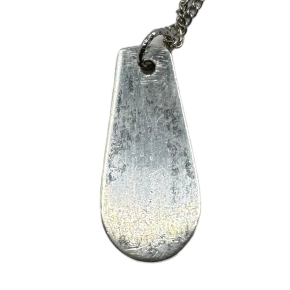 Monogrammed Letter B Vintage Silver Spoon Artisan Pendant Handmade Necklace - Picture 3 of 9